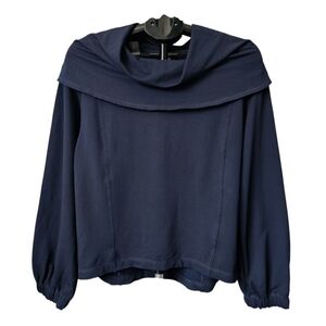 Daily Practice By Anthropologie Navy Blue Slouchy Sweatshirt Size S